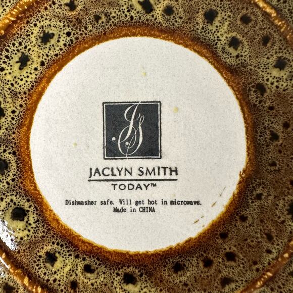 Jaclyn Smith Today Series Mottled Brown Pattern Coffee Mugs Set of 2 - Picture 7 of 10